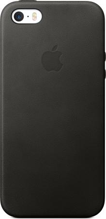 Накладка Apple Leather Case для iPhone SE чёрный MMHH2ZM/A