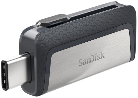Флешка USB 32Gb SanDisk Ultra Dual SDDDC2-032G-G46 серый с узором