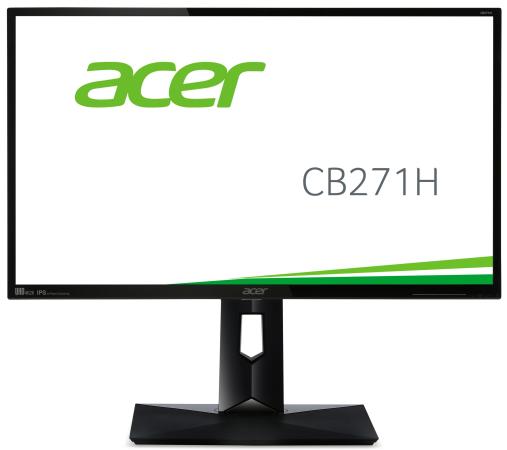 Монитор 27" Acer CB271Hbmidr черный TN 1920x1080 300 cd/m^2 1 ms DVI HDMI VGA