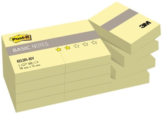 

Блокнот 3M 653R-BY Post-it Basic 38х51 мм 100 листов 7100033526