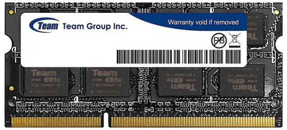 Оперативная память для ноутбуков SO-DDR3 8Gb PC4-10660 1333MHz Team Group TED38GM1333C9-S01 TED38G1333C9