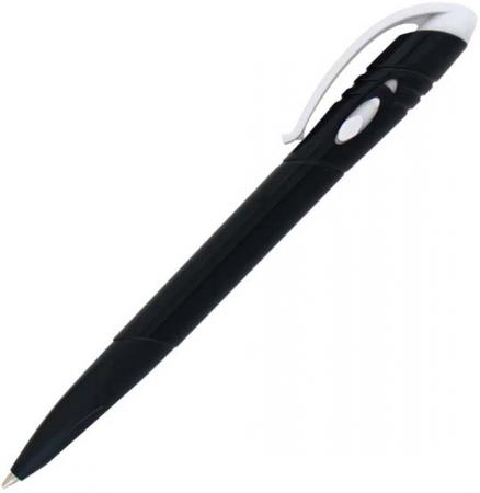 Шариковая ручка автоматическая Universal DEVIL COLOR 30943/ЧБ белый клип