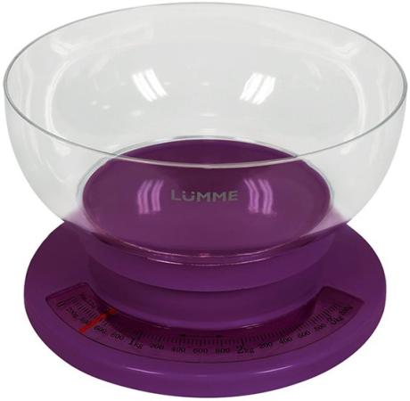 Весы кухонные Lumme LU-1303 фиолетовый чароит