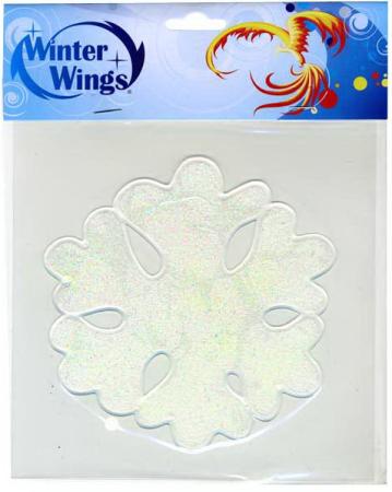 Наклейка Winter Wings Снежинка 15х15 см N09306 в ассортименте