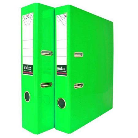 Папка-регистратор из ламинированного картона, 50 мм, А4, зеленая