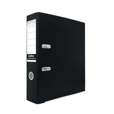 Папка-регистратор из ламинированного картона, 80 мм, А4, черная