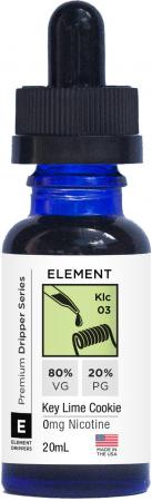 Жидкость для заправки электронных сигарет Element E-Liquid Premium Key Lime лайм 0 мг 20 мл