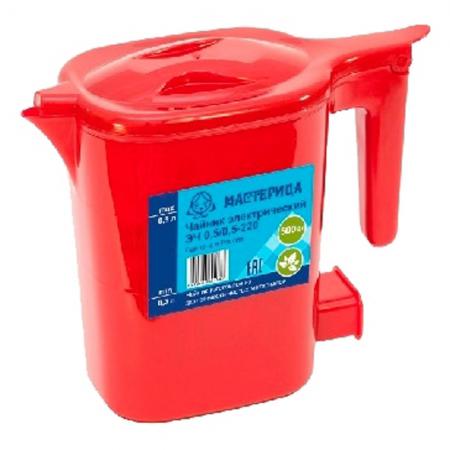 Чайник Мастерица ЭЧ 500 Вт красный 0.5 л пластик