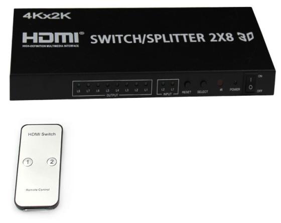 Разветвитель HDMI Orient HSP0208H 30227