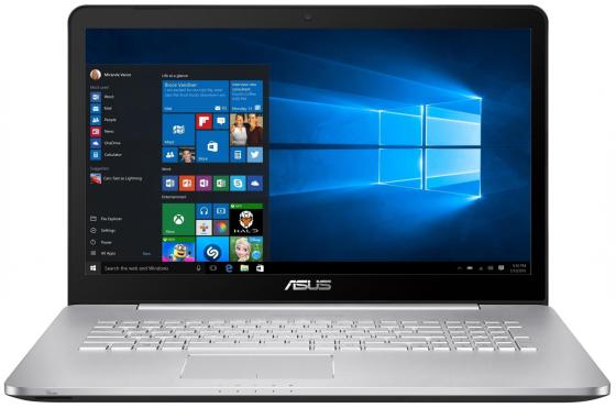 Ноутбук ASUS N752VX-GC255R 17.3" 1920x1080 Intel Core i7-6700HQ 1 Tb 128 Gb 8Gb nVidia GeForce GTX 950M 4096 Мб серый Windows 10 Professional 90NB0AY1-M03180