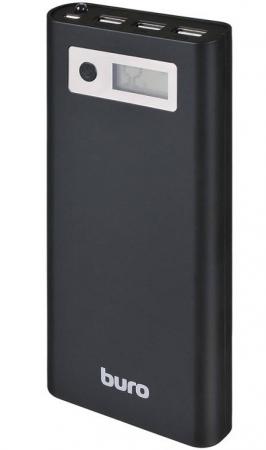 Портативное зарядное устройство Buro RA-16000-3U-LCD-BK 16000мАч черный