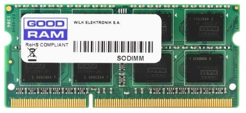 

Оперативная память для ноутбука 4Gb (1x4Gb) PC3-12800 1600MHz DDR3 SO-DIMM CL11 Goodram GR1600S3V64L11/4G