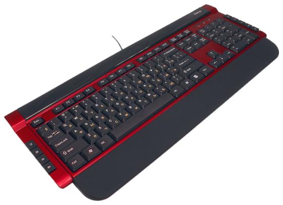 Клавиатура проводная Dialog KK-05U USB красный