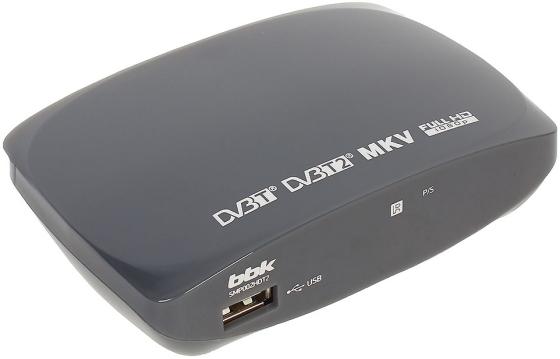 Тюнер цифровой DVB-T2 BBK SMP002HDT2 серый