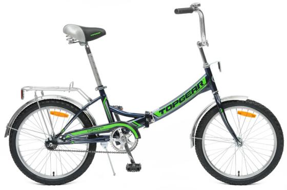 Велосипед двухколёсный Top Gear Compact 50 20" черно-зеленый ВНС2084