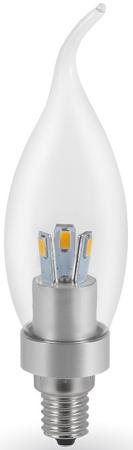 Лампа светодиодная свеча Kreonix Crystal CA37 E14 4W 3000K CRL-CA37-4W-E14-CL/WW-DIM 4002