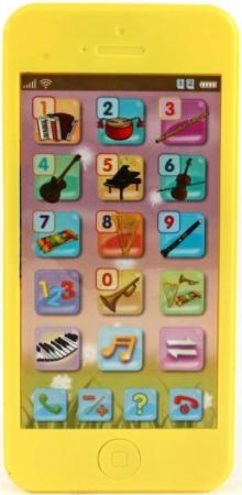 Интерактивная игрушка Shantou Gepai Телефон обучающий "Музыкальные инструменты" от 3 лет жёлтый  82032-3RE