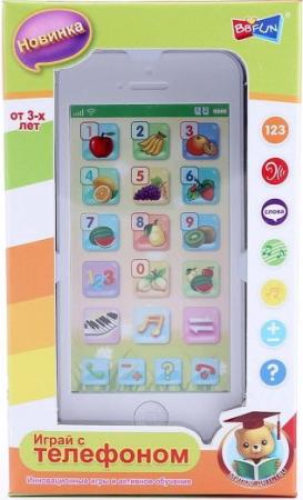 Интерактивная игрушка Shantou Gepai Телефон обучающий Фрукты от 3 лет белый  82032-4RE