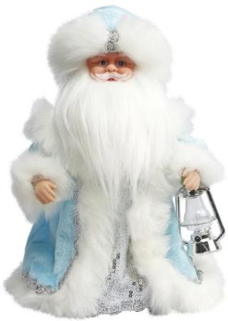Дед Мороз Новогодняя сказка 40 см, мех., муз., песня "В лесу родилась елочка", голубой 972612