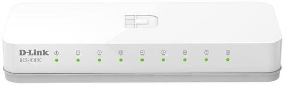 

Коммутатор D-LINK DES-1008C/A1B неуправляемый 8 портов 10/100Mbps