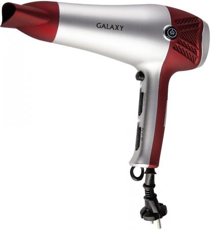 Фен GALAXY GL4307 1800Вт серый красный
