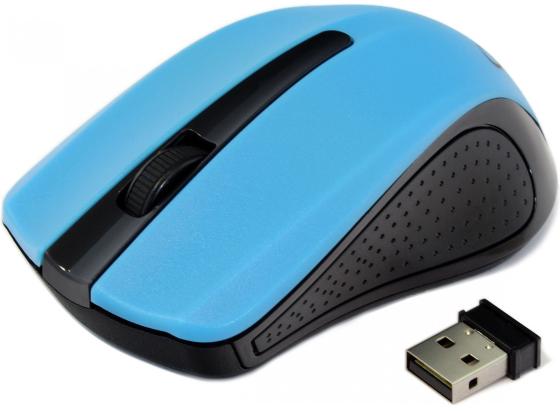 Мышь беспроводная Gembird MUSW-101-B синий USB