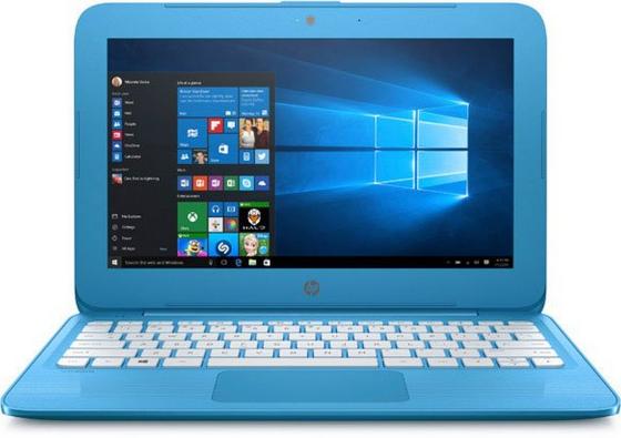 Ноутбук HP Stream 11-y004ur 11.6" 1366x768 Intel Celeron-N3050 32 Gb 4Gb Intel HD Graphics синий Windows 10 Home Y7X23EA