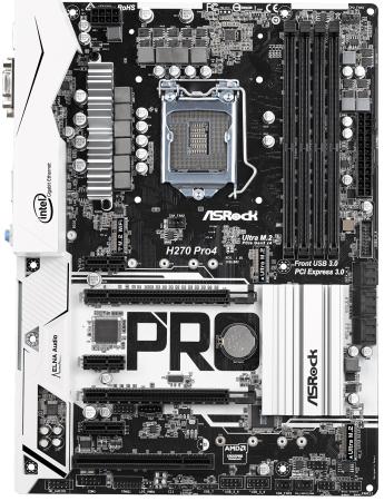 

Материнская плата ASRock H270 PRO4 Socket 1151 H270 4xDDR4 2xPCI-E 16x 1xPCI 3xPCI-E 1x 6xSATAIII ATX Retail