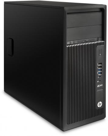 Системный блок HP Z240 E3-1225v5 3.3GHz 8Gb 1Tb Quadro K620-2Gb DVD-RW Win10Pro клавиатура мышь черный Y3Y27EA