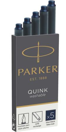 Картридж Parker Quink Ink Z11 для перьевых ручек чернила черный/синие 5шт 1950385