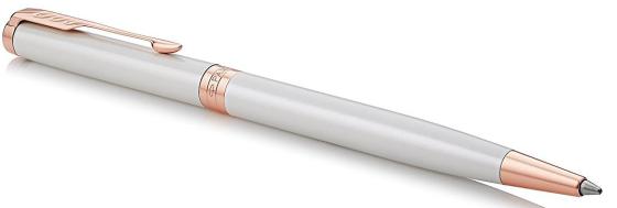 Шариковая ручка поворотная Parker Sonnet Premium Slim K440 Pearl PGT черный M 1931556