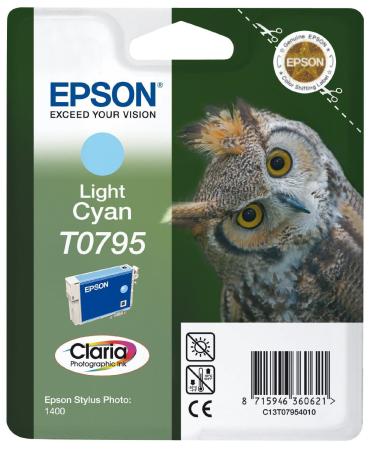Картридж Epson C13T07954010 для Epson Stylus Photo 1500W светло-голубой