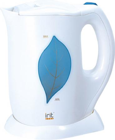 Чайник Irit IR-1110 1850 Вт белый синий 1.7 л пластик