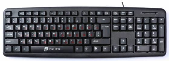 Клавиатура проводная Oklick 90M USB черный
