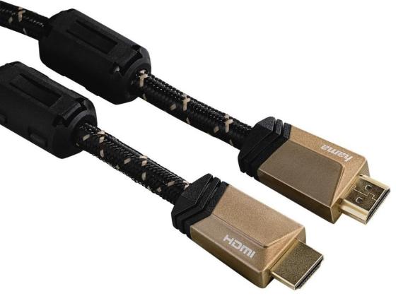 Кабель HDMI 3м HAMA 00122211 круглый черный