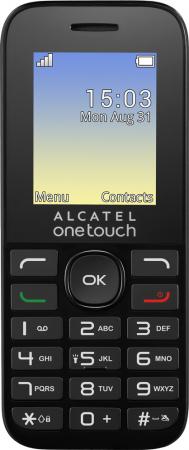 Мобильный телефон Alcatel OneTouch 1020D черный 1.77" 4 Мб