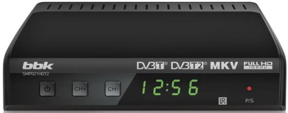 Тюнер цифровой DVB-T2 BBK SMP021HDT2 серый