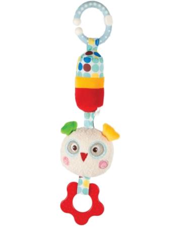 Развивающая игрушка Жирафики Подвеска с колокольчиком и прорезывателем "Совёнок Бонни" 939371