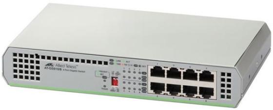 Коммутатор Allied Telesis AT-GS910/8E-50 неуправляемый 8 портов 10/100/1000Mbps