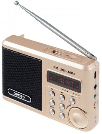 Портативная акустика Perfeo Sound Ranger 2 Вт FM MP3 USB microSD BL-5C 1000mAh золотистый SV922AU