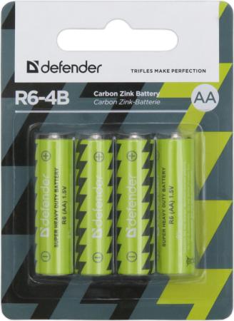 

Батарейки Defender R6-4B AA 4 шт 56112