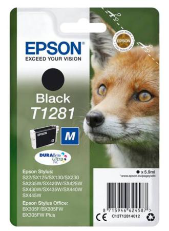 Картридж Epson C13T12814012 для Epson S22/SX125 черный