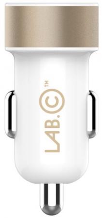 Автомобильное зарядное устройство LAB.C LABC-582-GL_N 1/2.4 А 2 х USB золотой