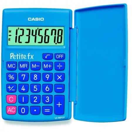 Калькулятор карманный CASIO LC-401LV-BU 8-разрядный голубой