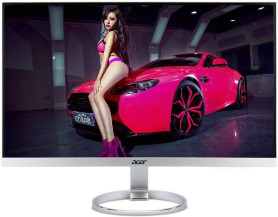 Монитор 27" Acer H277HKSMIPUZ серебристый черный IPS 3840x2160 350 cd/m^2 4 ms DVI HDMI DisplayPort Mini DisplayPort UM.HH7EE.026