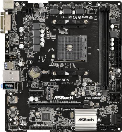 

Материнская плата ASRock A320M-DGS Socket AM4 AMD A320 2xDDR4 1xPCI-E 16x 1xPCI-E 1x 4 mATX Retail