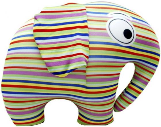 Антистрессовая игрушка слон Оранжевый кот Полосатый слон 32.5 см разноцветный полиэстер полистирол  371794