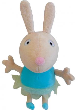 Мягкая игрушка кролик РОСМЭН Peppa Pig - "Ребекка-балерина" 20 см белый текстиль 25082