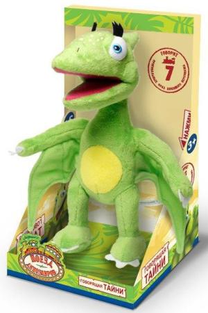 Мягкая игрушка 1toy "Поезд динозавров" - Тайни 18 см зеленый плюш звук Т59354