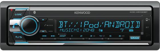 Автомагнитола Kenwood KDC-X5100BT USB MP3 CD FM 1DIN 4х50Вт черный